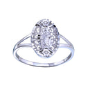 Rhodium Plated 925 Sterling Silver Saint Jude Diamond Cut Ring - GMR00335 | Silver Palace Inc.