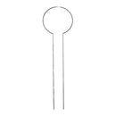 Silver 925 Cuff Wire Necklace with Dangling Double Chain - ITN00128RH | Silver Palace Inc.