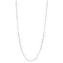 Rhodium Plated 925 Sterling Silver Paperclip Chain Necklace - ITN00152-RH | Silver Palace Inc.