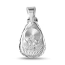 Silver 925 High Polished Teardrop Shape DC Baptism Medallion - JCA032-7 | Silver Palace Inc.