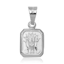 Silver 925 High Polished Jesus Face Charm Pendant - JCA002-4 | Silver Palace Inc.