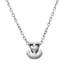 Silver 925 Rhodium Plated Mini Anchor Pendant Necklace - JCP00005RH | Silver Palace Inc.
