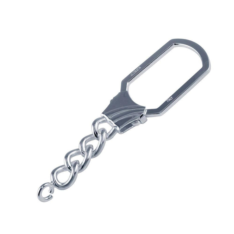 Keychain High Level Silver 925 High Polished Keychain - KEYCHAIN32. | Silver Palace Inc.