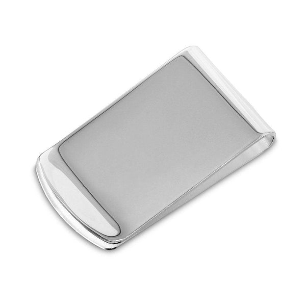 Silver 925 High Polished Wide Money Clip - MONEYCLIP9