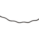 Silver 925 1 Layer Wave Omega Spring Chain Black Rhodium Plated 1.3mm - CH925 BLK | Silver Palace Inc.