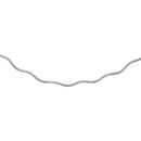 Silver 925 1 Layer Wave Omega Spring Chain Rhodium Plated 1.3mm - CH922 RH | Silver Palace Inc.