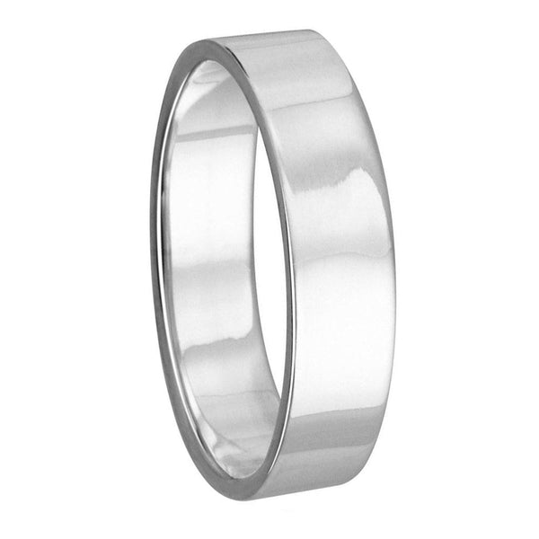 Silver 925 Plain Wedding Band Flat Ring - RING02-2MM | Silver Palace Inc.