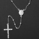 Silver 925 High Polished Adjustable Rosary Necklace 3mm - ROS09-3MM | Silver Palace Inc.