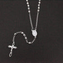 Silver 925 High Polished Diamond Cut Rosary 4mm - ROS14-4MM | Silver Palace Inc.