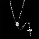 Silver 925 High Polished Diamond Cut Rosary 6mm - ROS25-6MM | Silver Palace Inc.