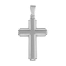 Silver 925 Silver Finish High Polished Small Cross Pendant - SOP00038 | Silver Palace Inc.