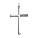 Silver 925 Rhodium Plated Large Cross Pendant - SOP00074 | Silver Palace Inc.