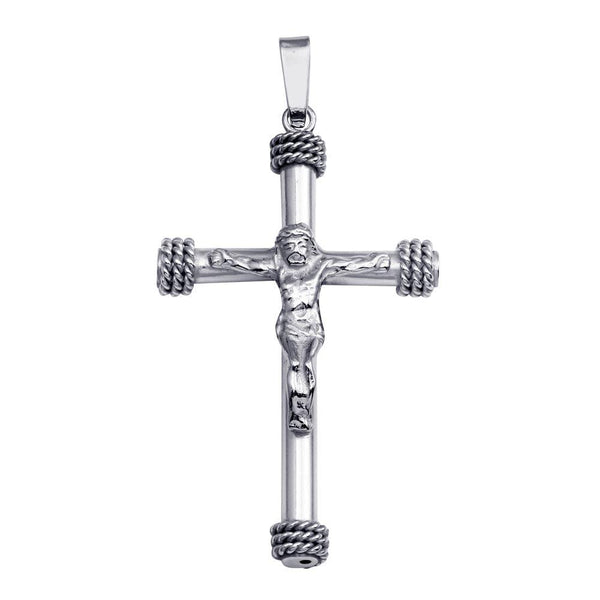 Silver 925 Medium Crucifix Pendant - SOP00077 | Silver Palace Inc.