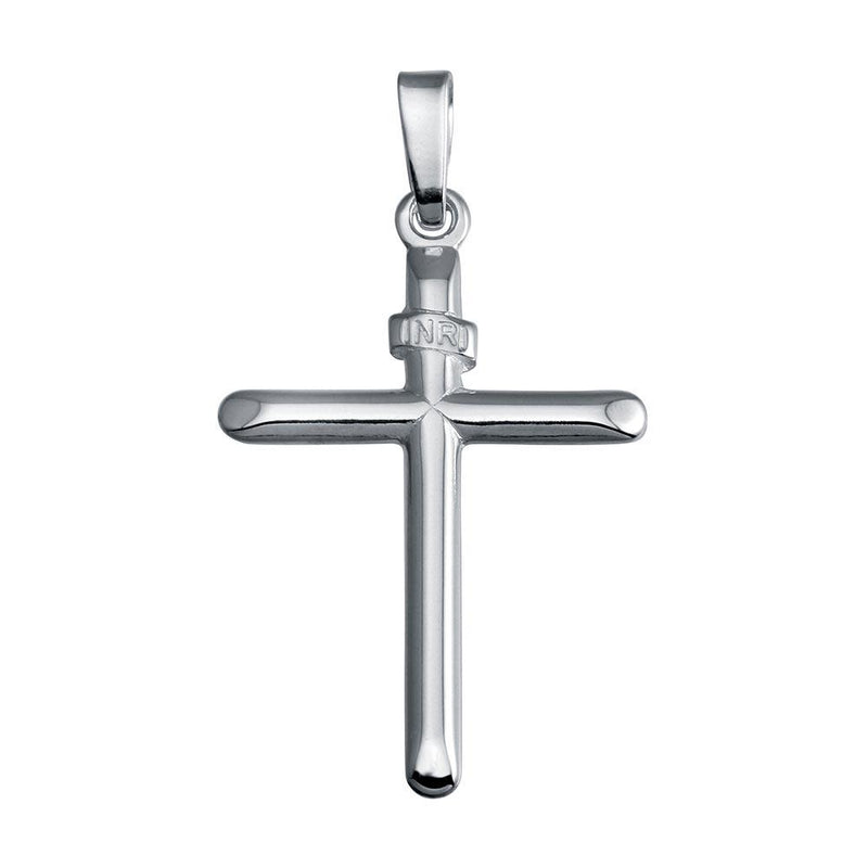 Silver 925 Silver Finish High Polished Cross Pendant SOP00141