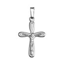 Silver 925 Silver Finish High Polished Infinite Crucifix Pendant - SOP00144 | Silver Palace Inc.