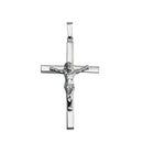 Silver 925 Silver Finish High Polished Crucifix Pendant - SOP00146 | Silver Palace Inc.
