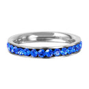 Stainless Steel CZ Eternity Band September - SSR15SEP