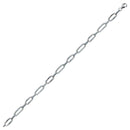 Rhodium Plated 925 Sterling Silver 4.5mm CZ Oval Link Tennis Bracelet - STB00602 | Silver Palace Inc.