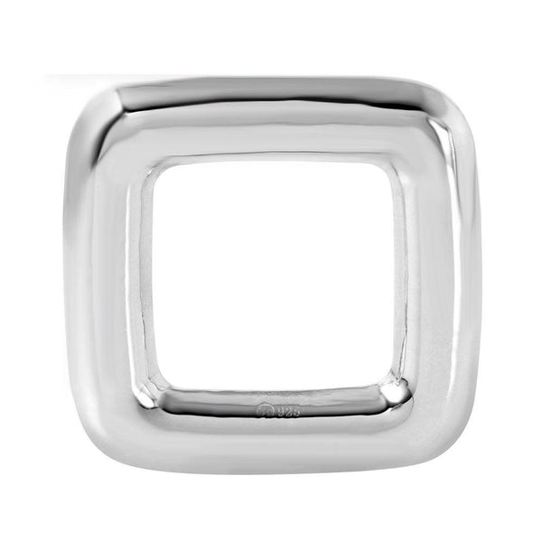 Silver 925 Large Square Fashion Pendant - STP01110 | Silver Palace Inc.