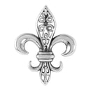 Silver 925 Stylized Fleur de Lis Shaped Pendant - STP01154 | Silver Palace Inc.