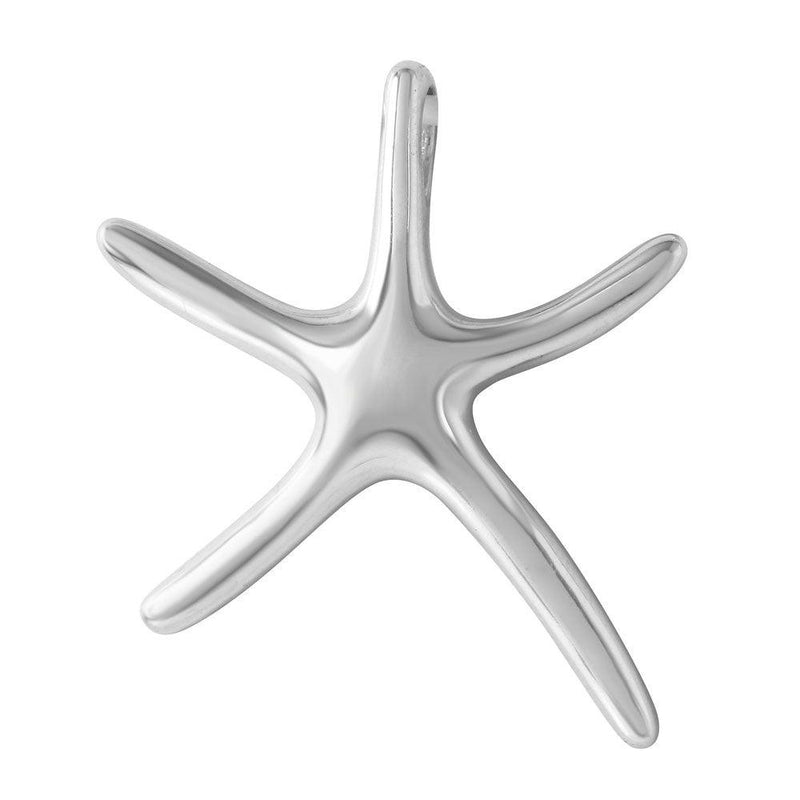 Silver 925 Starfish Shaped Pendant - STP01166 | Silver Palace Inc.