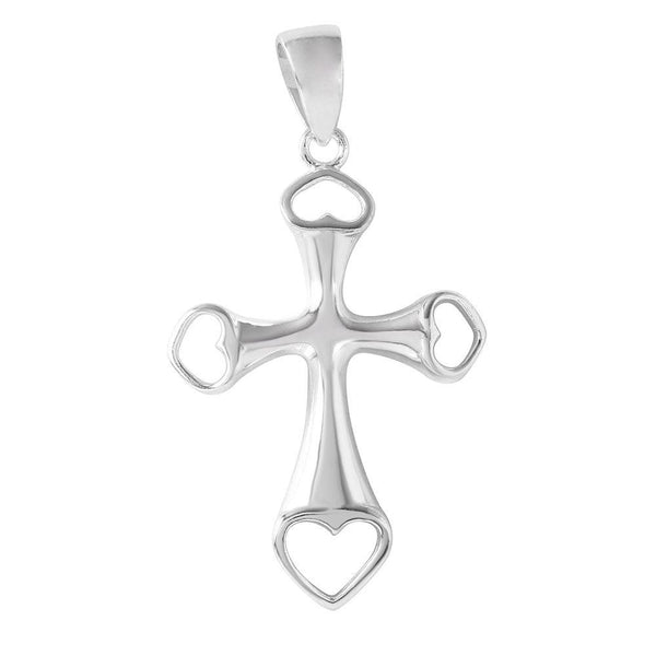 Silver 925 Four Open Heart Shaped Pendant - STP01180 | Silver Palace Inc.