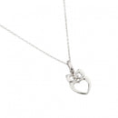 Silver 925 Rhodium Plated Owl Pendant Necklace - STP01462 | Silver Palace Inc.