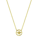 Silver 925 Gold Plated Northern Star Necklace - STP01774GP | Silver Palace Inc.