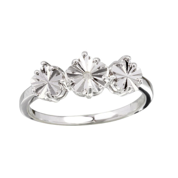 Silver 925 Diamond Cut Past Present Future Ring - STR01085 | Silver Palace Inc.