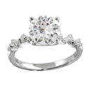 Silver 925 Rhodium Plated CZ Ring - STR01096 | Silver Palace Inc.