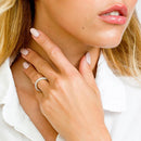 Rhodium Plated 925 Sterling Silver Eternity Pave CZ Ring - STR01123