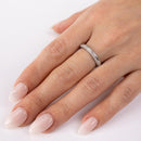 Rhodium Plated 925 Sterling Silver Eternity Pave CZ Ring - STR01123