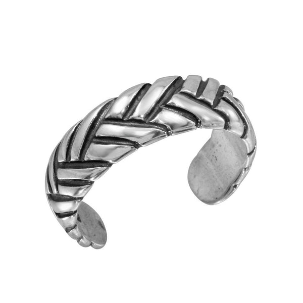 Silver 925 Braided Adjustable Toe Ring - TR115-A | Silver Palace Inc.