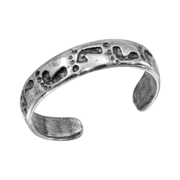 Silver 925 Footprint Adjustable Toe Ring - TR120-A | Silver Palace Inc.