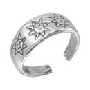 Silver 925 Sun Designed Toe Ring - TR126-A | Silver Palace Inc.
