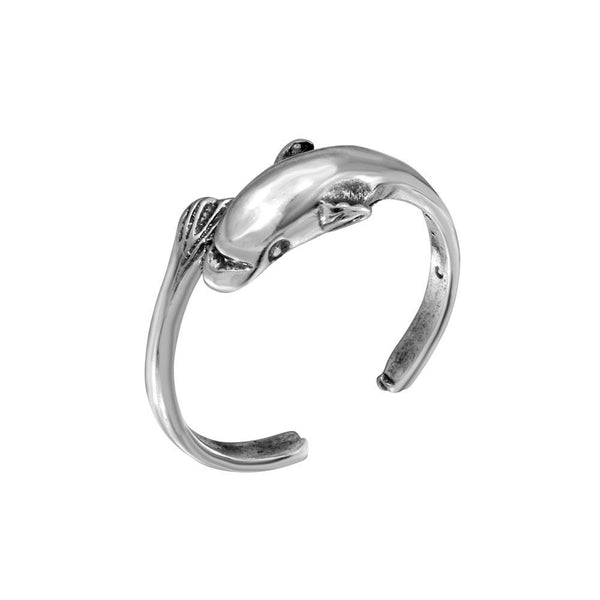 Silver 925 Flying Fish Adjustable Toe Ring - TR212-A | Silver Palace Inc.