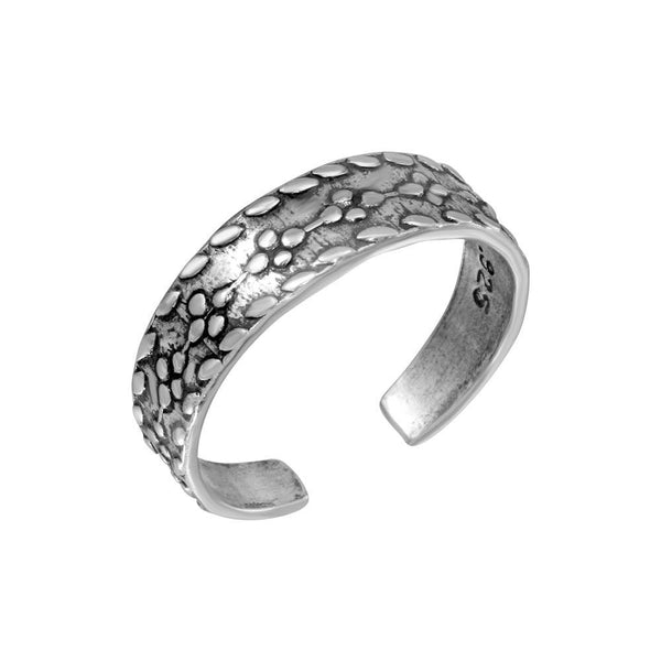 Silver 925 Flower Link Design Toe Ring - TR250-A | Silver Palace Inc.