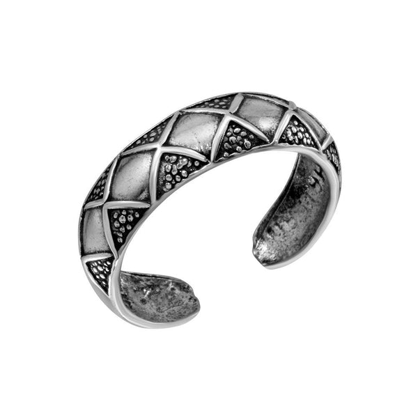 Silver 925 Diamond Pattern Toe Ring - TR281-A | Silver Palace Inc.
