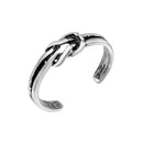 Silver 925 Knot Adjustable Toe Ring - TR290-A | Silver Palace Inc.