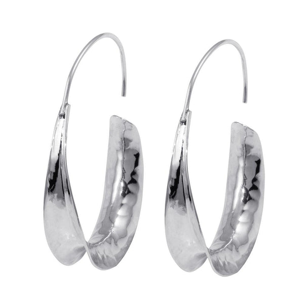 Silver 925 Dangling Hook Earrings - TRE00012 | Silver Palace Inc.
