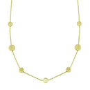 925 7 Disc Sterling Silver Gold Plated Necklace - VGC16GP | Silver Palace Inc.