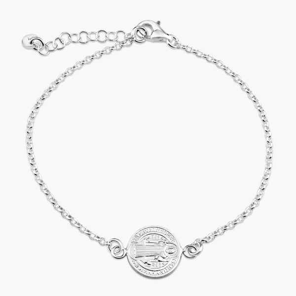 Carlton London 925 Sterling Silver Rhodium Plated Charm Bracelet – Carlton  London Online