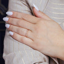 Anillo de eternidad con incrustaciones de circonita transparente chapado en oro rosa de plata 925 - BGR00339RGP