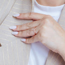 Anillo de plata 925 chapado en oro rosa con circonita transparente - BGR00783RGP