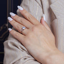 Silver 925 Rhodium Plated Clear CZ Solitaire Ring - BGR00901