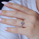 Rhodium Plated 925 Sterling Silver Clear Baguette and CZ Ring - BGR01331