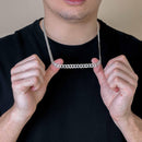 Curb 200 Cadena o pulsera lisa de 1 lado con corte de diamante y 1 lado de 7,9 mm - CH631