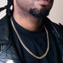 Gold Plated 925 Sterling Silver DC Curb Chain 6.5mm - CH938 GP