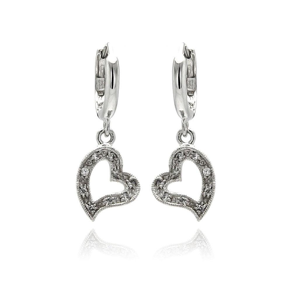 Sterling Silver Heart Earrings - Silver Palace Inc.