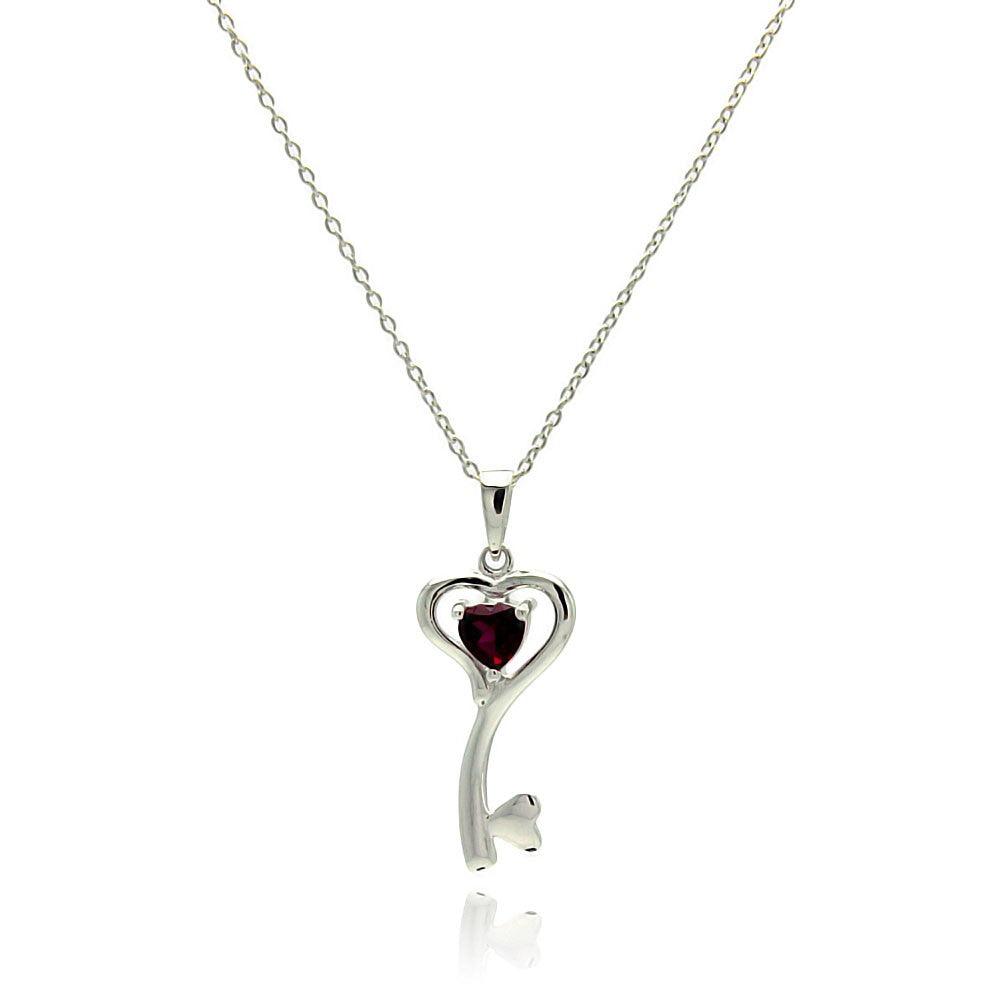 Heart IN KEY Pendant Silver925 Sterling Silver .925 Heart With Key
